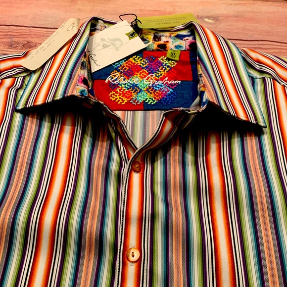 NWT Robert Graham men shirt - Picture 11 of 14
